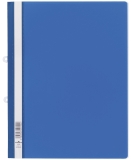Sichthefter mit Abheftschieber - Hartfolie, 0,16 mm, A4 überbreit, blau