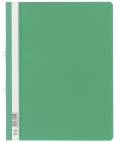 Sichthefter mit Abheftschieber - Hartfolie, 0,16 mm, A4 überbreit, grün