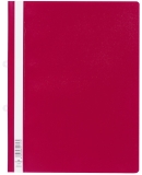 Sichthefter mit Abheftschieber - Hartfolie, 0,16 mm, A4 überbreit, rot