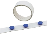 Magnetband - 35 mm x 5 m, selbstklebend, Metall, weiß