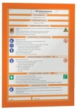 Info-Rahmen DURAFRAME® - A4, 322 x 236 mm, orange, 2er Pack