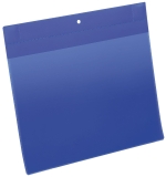 Kennzeichnungstasche - magnetisch, A4 quer, PP, dokumentenecht, dunkelblau, 10 Stück