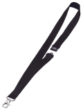 Textilband 20 mm mit Sicherheitsverschluss, 44 cm, schwarz