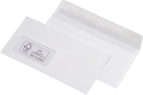 Briefumschläge Recycling - DIN lang (220x110 mm), mit Fenster, haftklebend, 100g/qm, 100 Stück