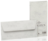 Briefhülle Inspiration - DL, 20 Stück, grau marmora