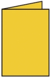 Coloretti Doppelkarte - A6 hoch, 5 Stück, goldgelb