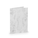 Coloretti Doppelkarte - B6 hoch, 5 Stück, grau marmora