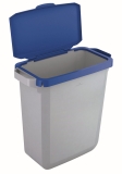 Abfallbehälter DURABIN 60L + Deckel - grau/blau