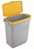 Abfallbehälter DURABIN 60L + Deckel - grau/gelb