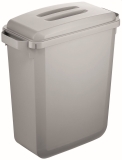 Abfallbehälter DURABIN ECO 60L + Deckel - grau, recycelt