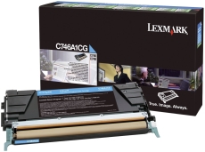 Lexmark Tonerkartusche cyan return program C746A1CG