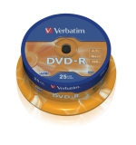 DVD-R - 4.7GB/120Min, 16-fach/Spindel, Packung mit 25 Stück