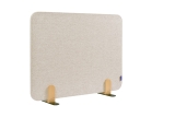 ELEMENTS Tischtrennwand akustik Pinboard - 60 x 80 cm, beige, Halterungen