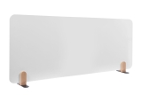 ELEMENTS Tischtrennwand Whiteboard - 60 x 160 cm, weiß, Halterungen