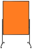 Moderationswand PREMIUM PLUS - 150x120 cm, Filz, orange
