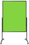 Moderationswand PREMIUM PLUS - 150x120 cm, klappbar, Filz, grün