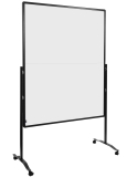 Moderationswand PREMIUM PLUS - 150x120 cm, klappbar, Karton, weiß