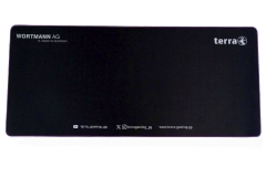 TERRA Mousepad XXL NEON Gaming black/purple lila Umkettelung, 900 x 400 x 3 mm