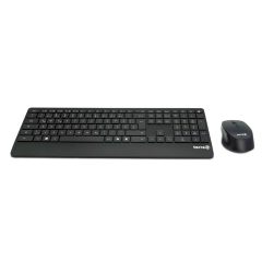 TERRA Desktop 4000 Wireless AES [DE] USB black Copilot Tastatur+Maus, QWERTZ, 105 Tasten,